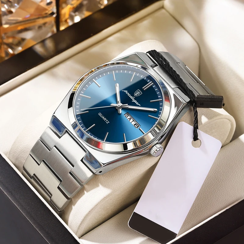 Poedagar 930 Luxury Watch (Silver-Green