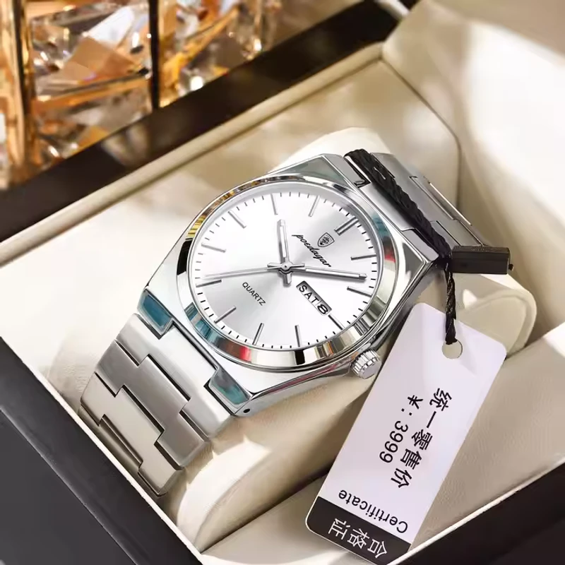 Poedagar 930 Luxury Watch (Silver-Green