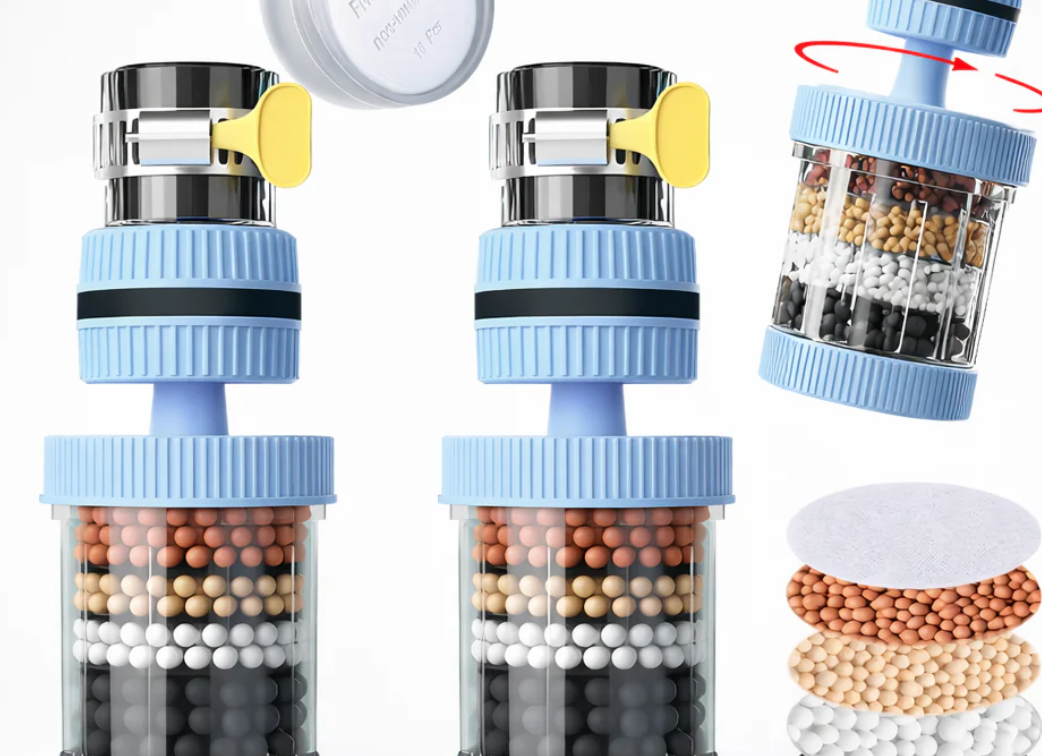 360° Rotating 6-Layer Water Purifier Filter